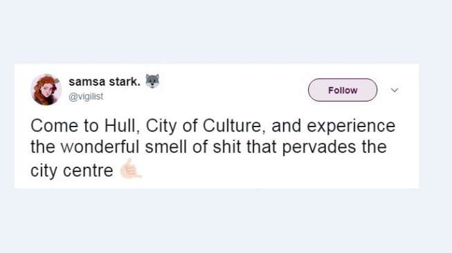 komentar baunya kota Hull. [Twitter]