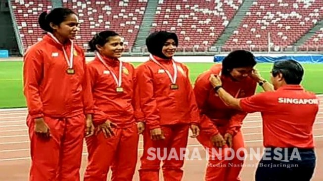 Atlet Asal Musi Banyuasin Borong Mendali Di Atletik Singapura