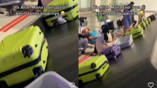 Antre Ambil Bagasi Penumpang Pesawat Bingung Koper Di Bandara Kembaran