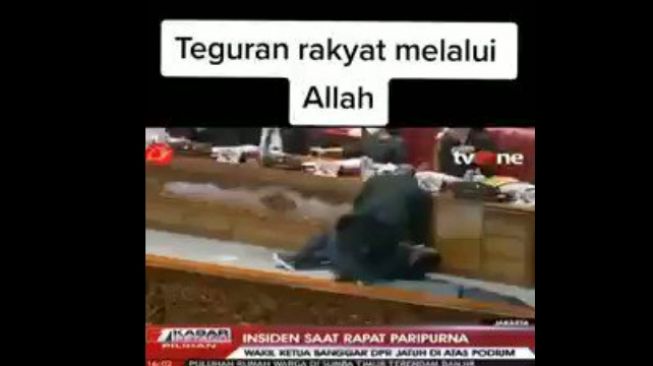 CEK FAKTA Wakil Ketua Banggar DPR Muhidin Said Jatuh Usai Setujui