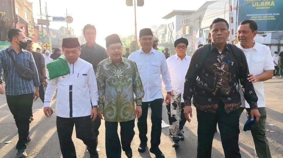 Ikut Kejebak Macet Jk Pilih Jalan Kaki Untuk Hadiri Resepsi Satu Abad Nu