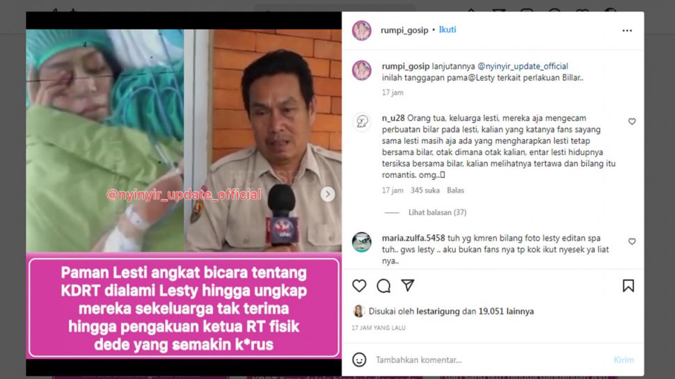 Kondisi Terbaru Lesti Kejora Yang Terbaring Lemah Di Rumah Sakit