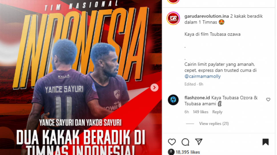 Menanti Aksi Yakob Sayuri Dan Yance Sayuri Di Timnas Indonesia Netizen