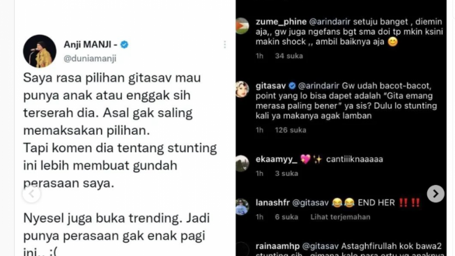 Gita Savitri Balas Komentar Pedas Netizen Bawa Bawa Stunting Dikomen