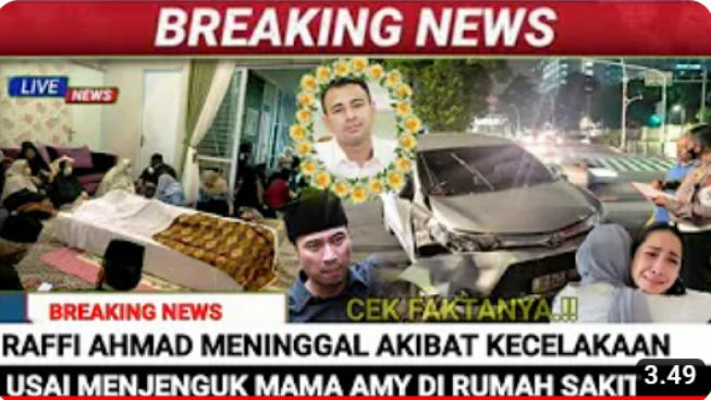 CEK FAKTA Innalillahi Raffi Ahmad Meninggal Dunia Akibat Kecelakaan