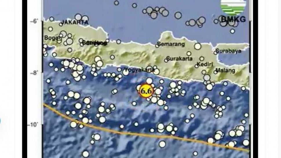 Gempa Yogya Terbaru Guncangan Magnitudo 6 6 Berpusat Di Barat Daya Bantul