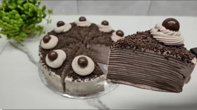 Resep Mille Crepe Coklat Viral Lembut Dan Lumer Di Mulut