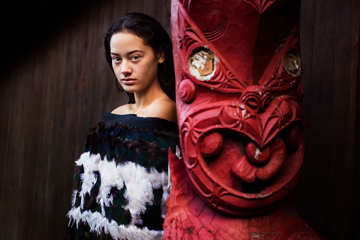 Seorang perempuan dari Maori, Selandia Baru. (Dok.Mihaela Noroc)