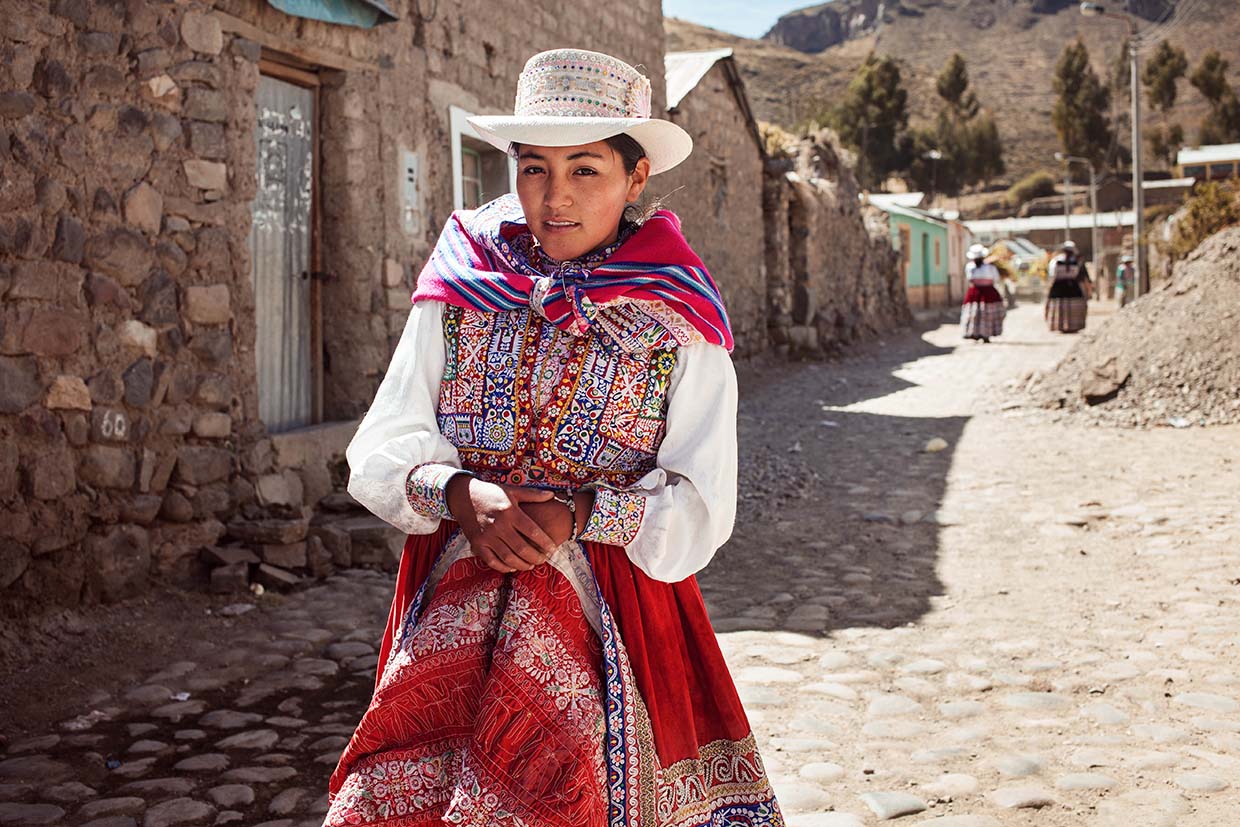 Seorang perempuan di Colca Valley, Peru. (Dok. Mihaela Noroc)