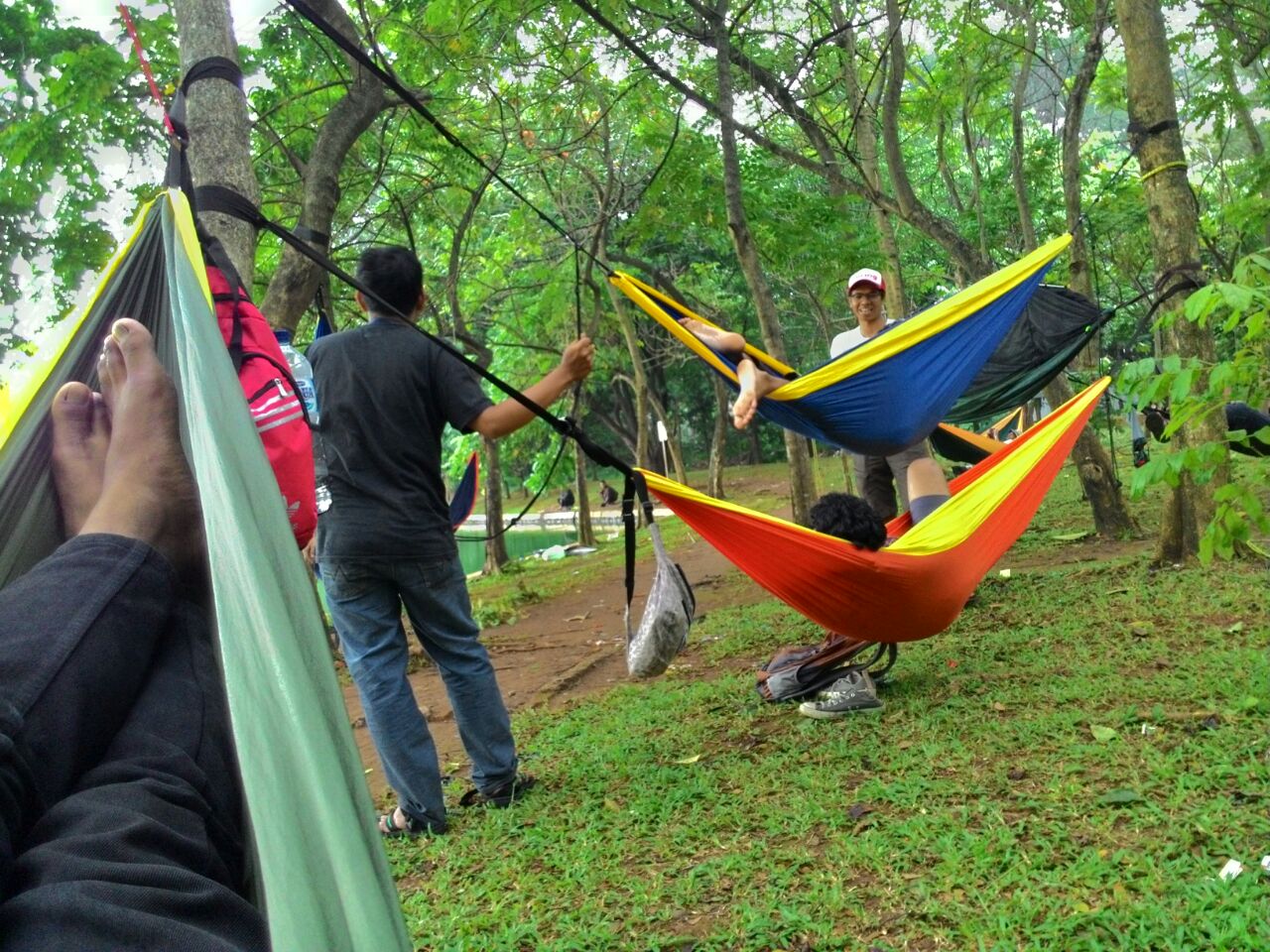 Hammock lebih melindungi dari udara dingin (Dok. Komunitas Hammockers Indonesia)