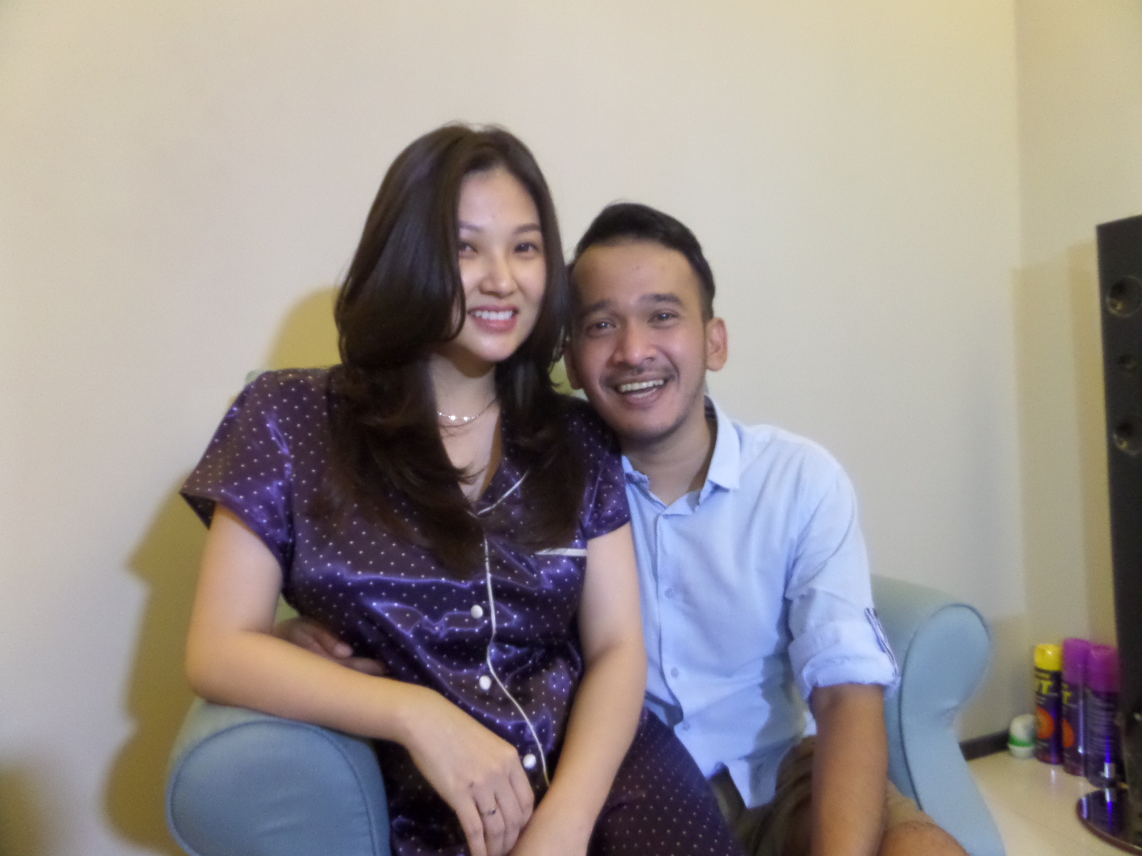 Ruben Onsu dan Wenda Tan. (Suara.com/Ismail)