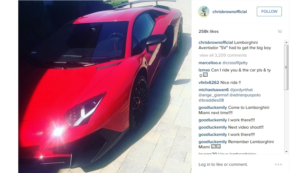 Lamborghini Chris Brown