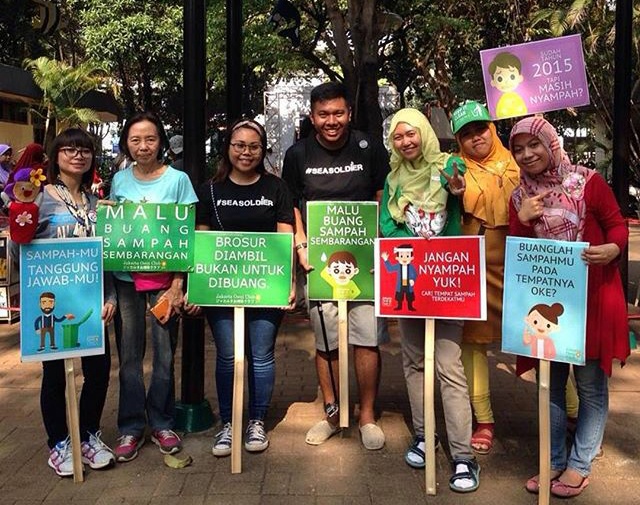 Mereka tak henti mengampayekan kepedulian pada lingkungan. (Dok. Komunitas Sea Soldier)