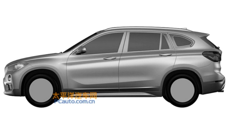 Bocoran desain BMW X1 versi wheelbase panjang. [PCauto.com.cn/Leftlanenews]