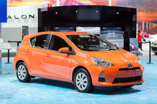 Toyota Prius C (Shutterstock).