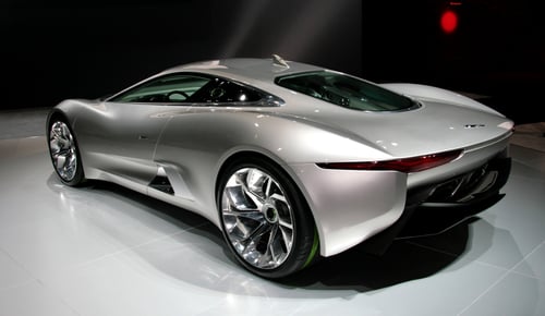 Jaguar C-X75, salah satu mobil yang membintangi film "Spectre" (Shutterstock).