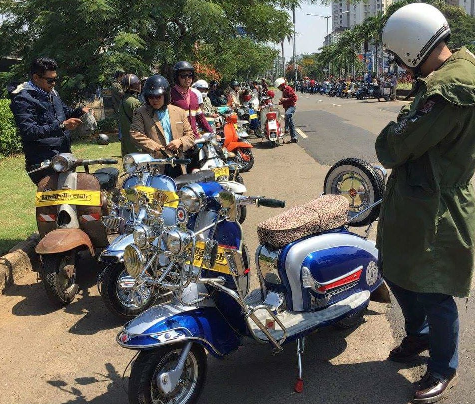 Lambretta Club Indonesia ada di Bandung dan Jakarta dengan jumlah anggota yang aktif mencapai 48 orang. (Foto Dok. LCI)