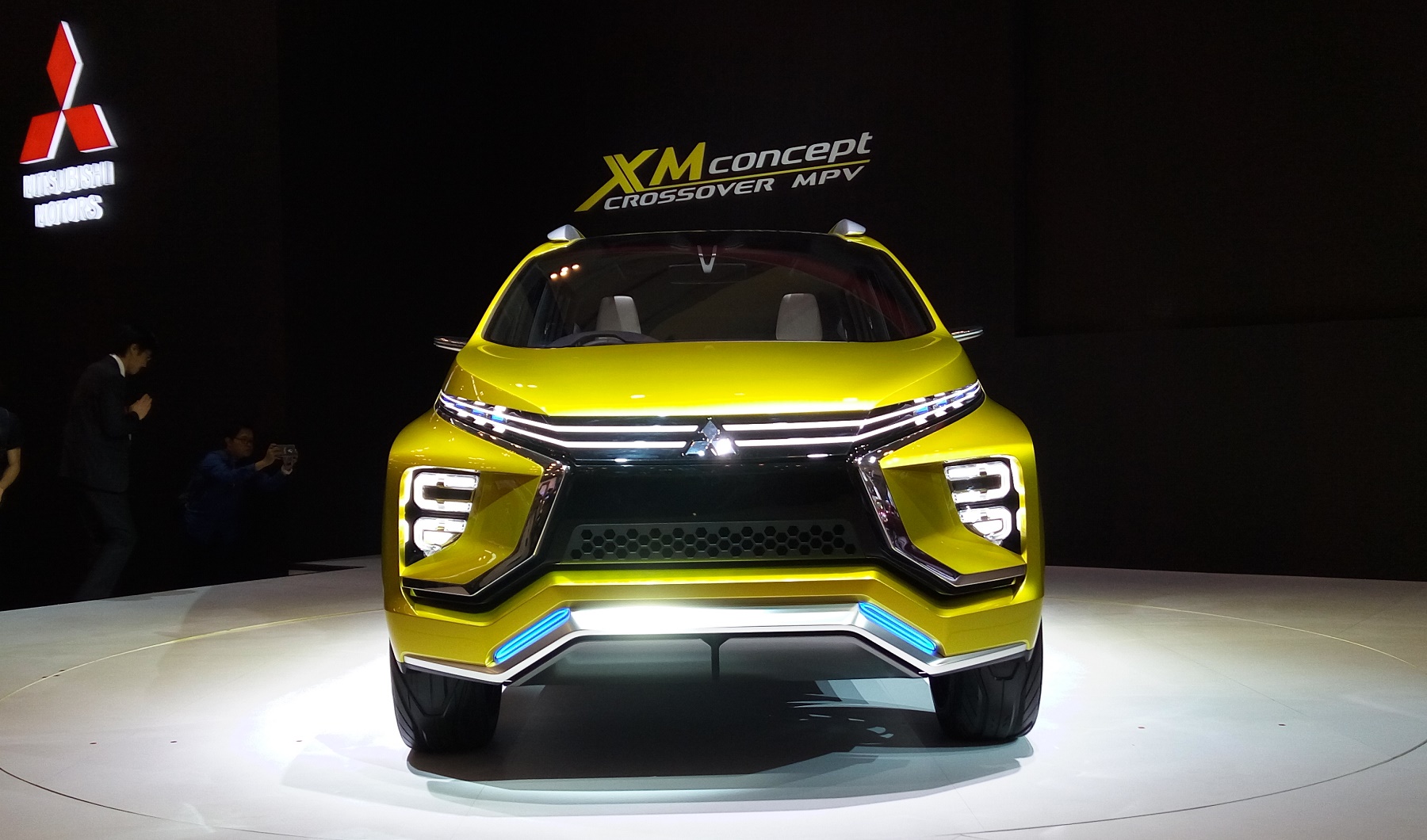 Mitsubishi XM Concept, mobil yang disebut akan menjadi pesaing Toyota Avanza dan Honda Mobilio, dipamerkan di GIIAS 2016, Kamis (11/8) [Suara.com/Liberty Jemadu].