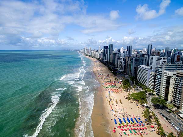 Praia De Boa Viagem, Brasil.