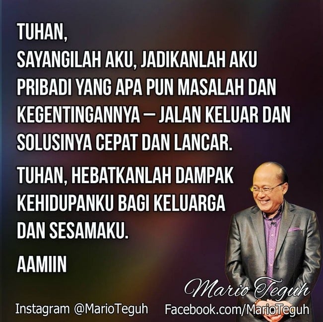 Postingan Mario Teguh