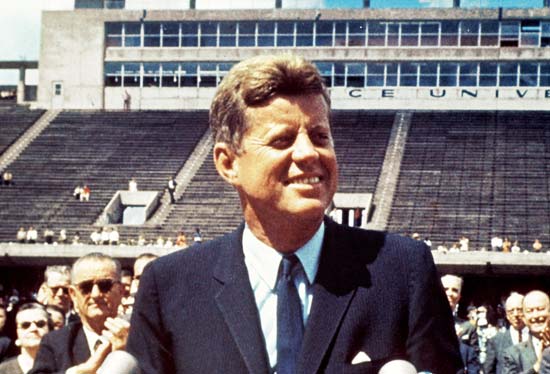 John F Kennedy. (Wikipedia/JFKRiceUniversity)