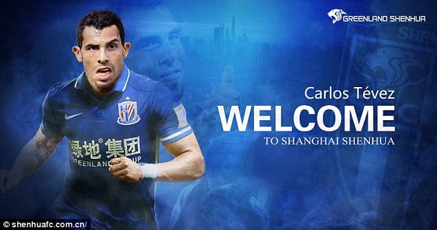 Carlos Tevez, courtesy Shenhuafc.com.cn/