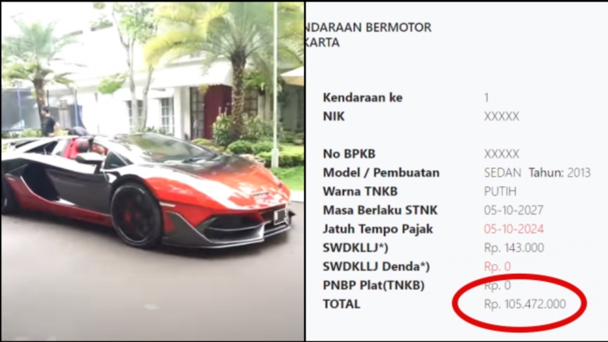 Lamborghini Aventador Raffi Ahmad. (Youtube: Rans Entertainment / Samsat Jakarta)