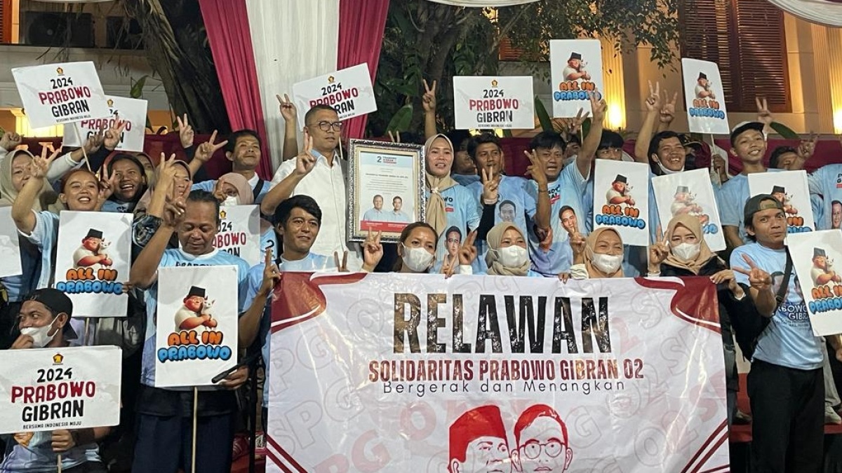 Relawan Solidaritas Prabowo-Gibran 02 Deklarasi Dukungan, Pede Menang Satu Putaran