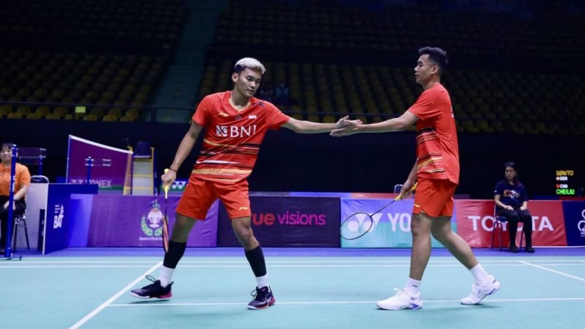 Thailand Masters 2024: Bungkam Jagoan Taiwan, Bagas / Fikri Melenggang ke Semifinal