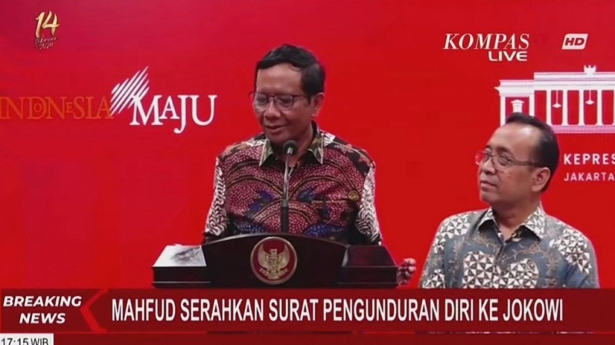 Sudah Bicara dari Hati ke Hati Dengan Jokowi di Istana, Mahfud Resmi Berikan Surat Resign Berisi 3 Hal