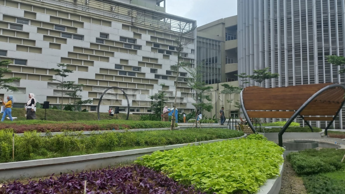 RSUI Wings Garden, Ruang Terbuka Hijau untuk Kesehatan Mental dan Fisik Pasien dan Tenaga Kesehatan