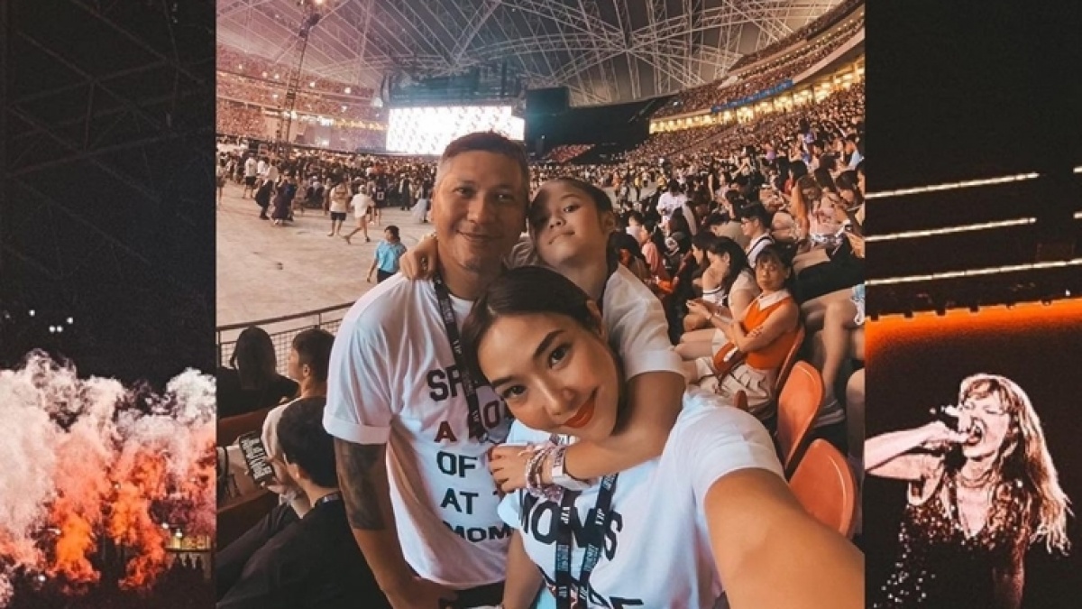 Gading Marten dan Gisel Kompak Temani Anak Nonton Konser Taylor Swift, Netizen: Gempi Menolak Broken Home!