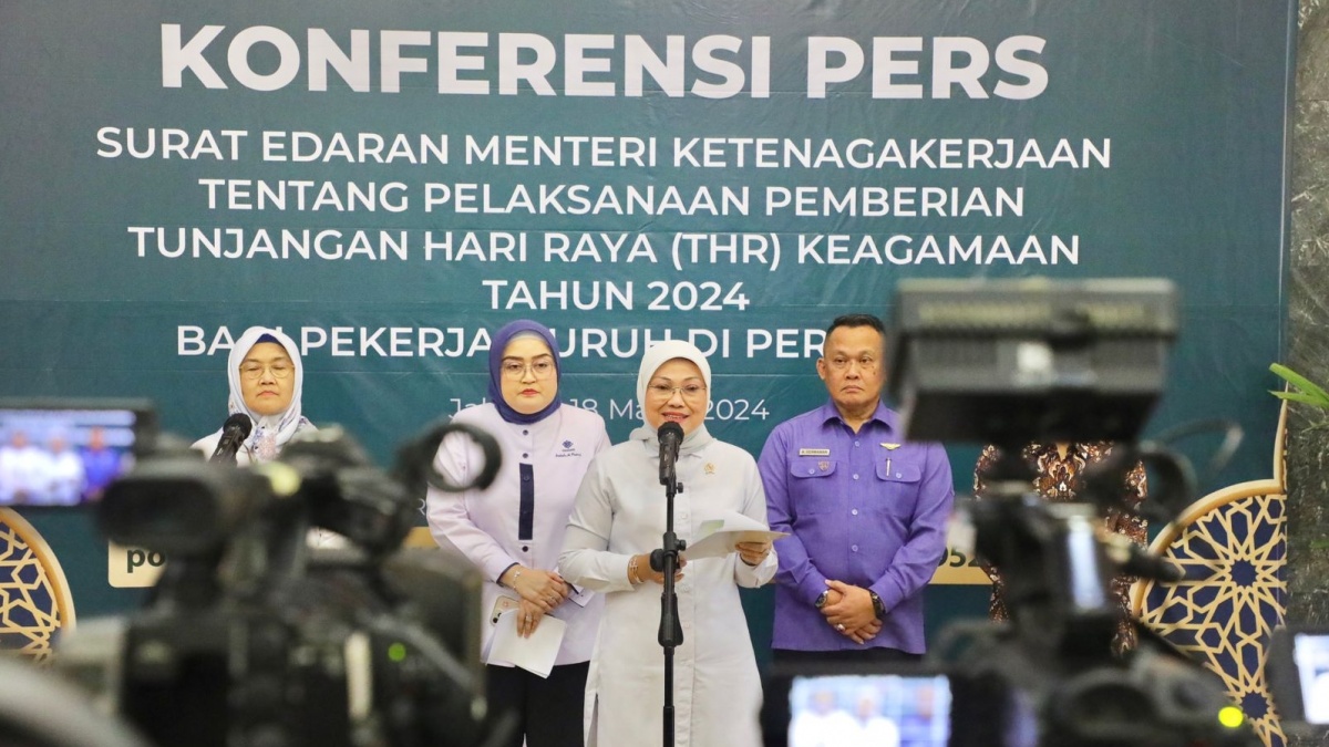 Menaker Tegaskan THR Wajib Dibayar Penuh dan Cair H-7 Lebaran