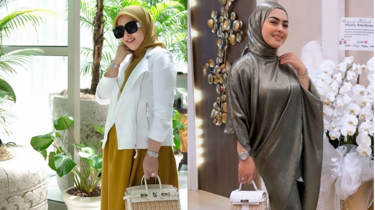 Serupa Tapi Tak Sama, Kakak Beradik Syahrini dan Aisyahrani Pamer Tas Hermes Rotan Seharga Miliaran!