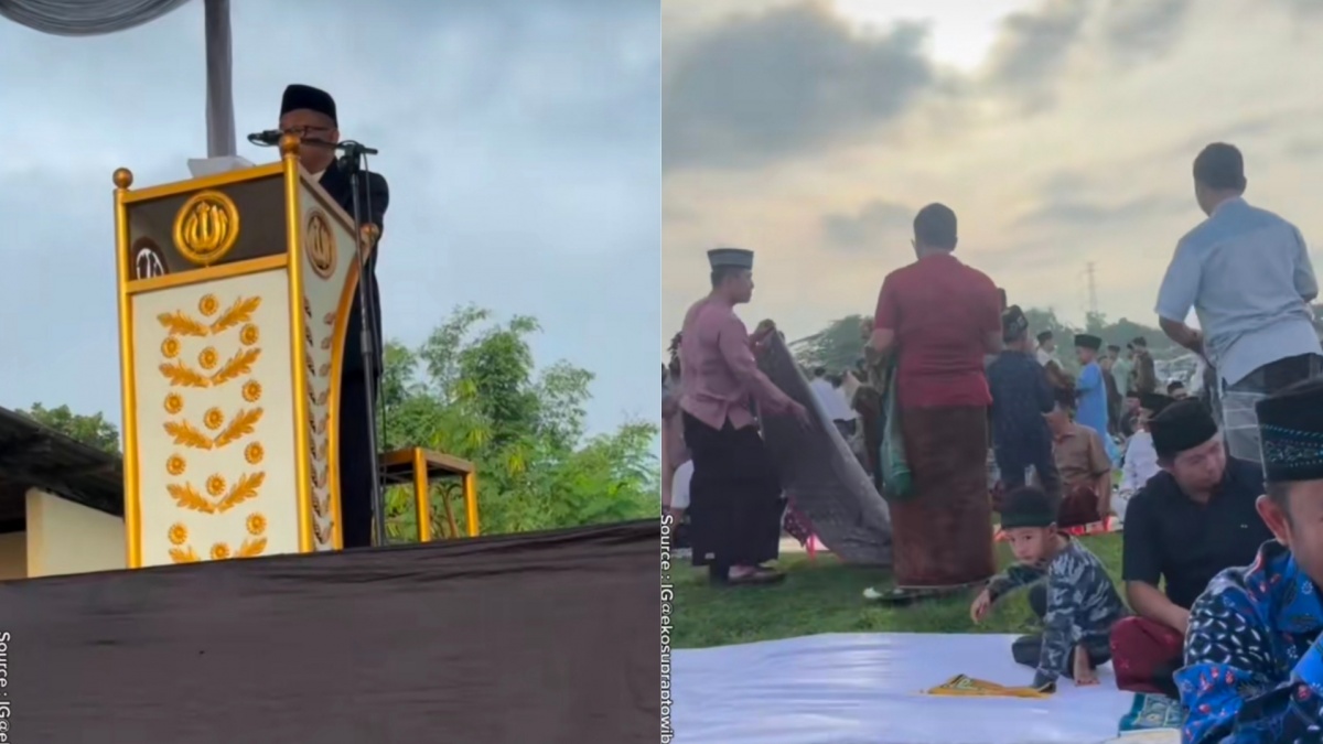 Viral Khatib Bahas Pemilu Curang Saat Khutbah Salat Idul Fitri, Jamaah Ramai-ramai Membubarkan Diri