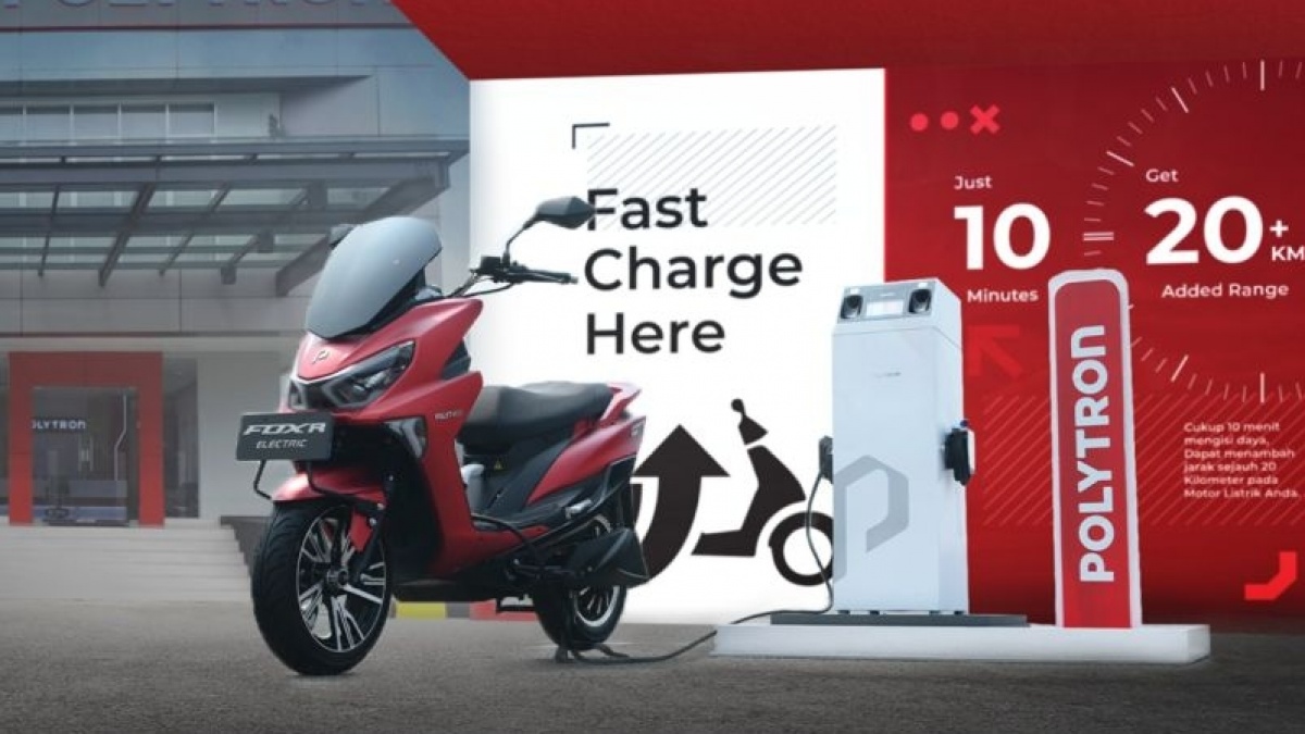 Polytron EV Bangun Fasilitas Cas Kilat di 12 Titik, Gratis untuk Konsumen Motor Listrik