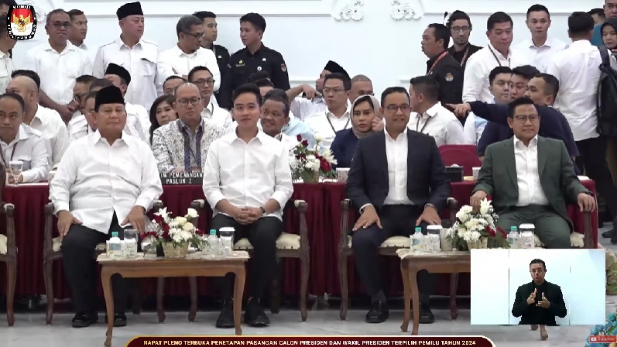 SAH! KPU Tetapkan Prabowo-Gibran Sebagai Presiden dan Wapres Terpilih