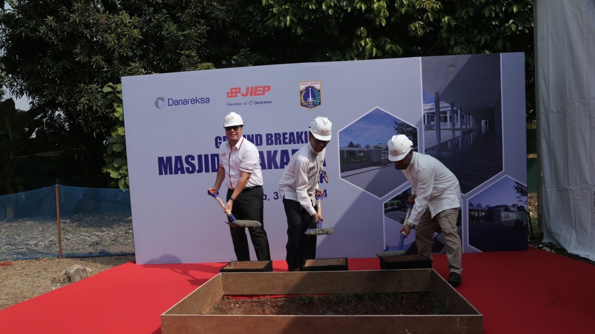 Usai Runtuh Dilahap Api, JIEP Garap Proyek Masjid Terbesar di Jaktim