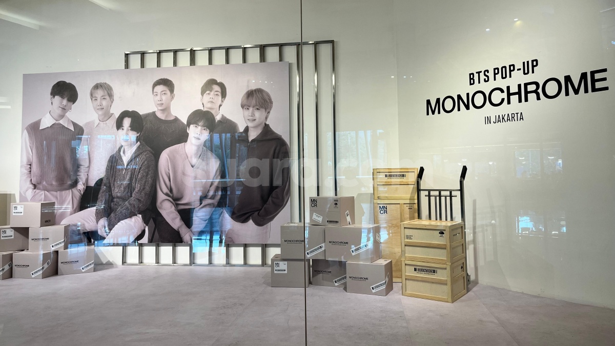Masuknya Gratis! BTS Pop-up Store Monochrome Hadir di Jakarta Buat Obati Kerinduan ARMY