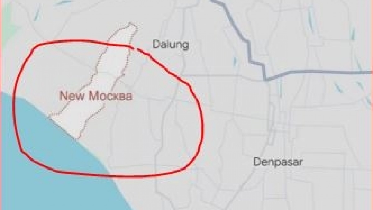 Viral Nama Daerah Baru di Bali New Moscow Membuat Warganet Geram