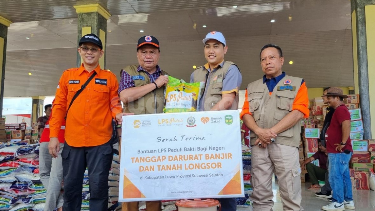 LPS Sigap Salurkan Bantuan untuk Warga Terdampak Banjir dan Tanah Longsor di Luwu