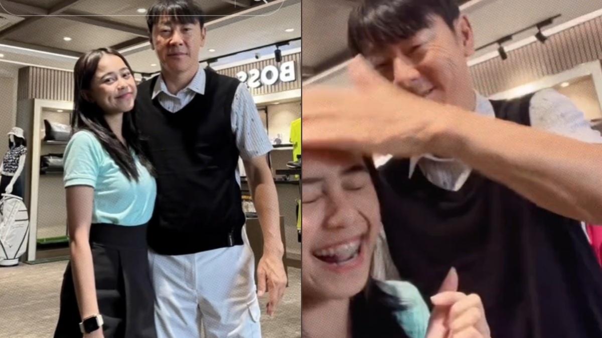 Shin Tae-yong Keplak Kepala Cewek yang Minta Foto Bareng, Netizen: Love Languagenya Physical Attack