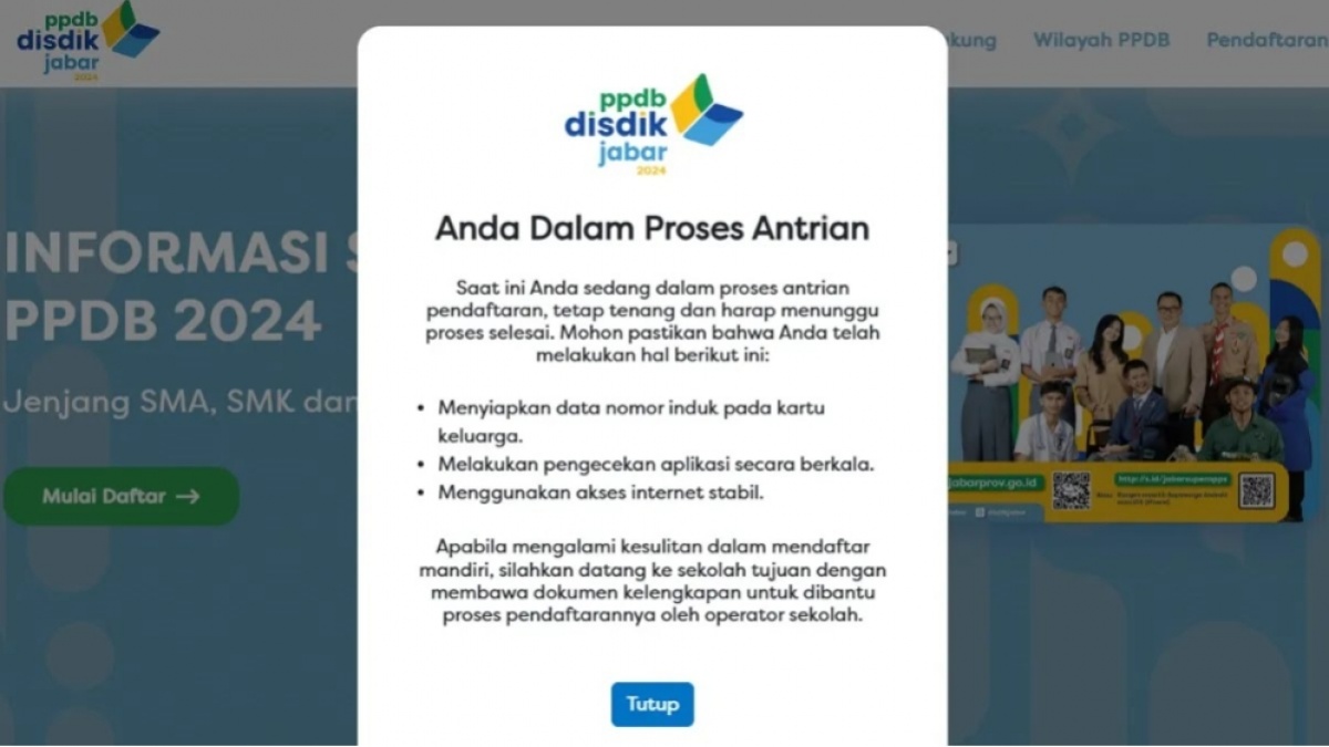 Buruan! PPDB Jabar 2024 Tahap 1 Dibuka hingga 7 Juni, Ini Syarat, Kuota dan Cara Daftar