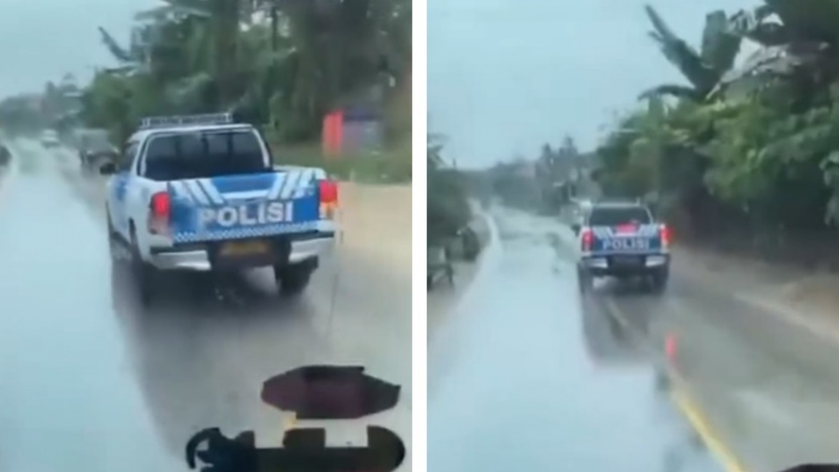 Bukan Pejabat, Mobil Plat Putih Ini Dikawal Polisi Ugal-ugalan hingga Tuai Hujatan