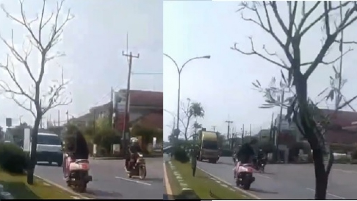 Viral! Emak-emak Berkendara Membahayakan di Jalan Raya, Sudah Diteriaki Masih Saja Terus