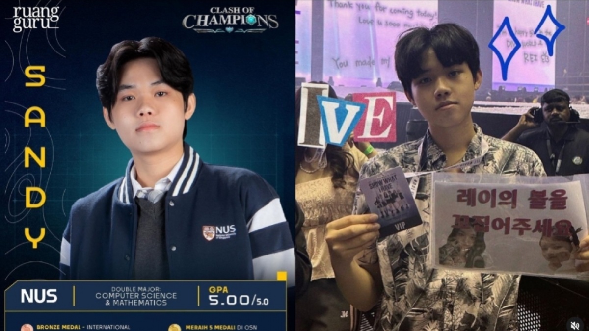 Sosok Sandy Peserta Clash Of Champions, Si Jenius Raih IPK 5 Masih Sempat Fanboying K-pop!