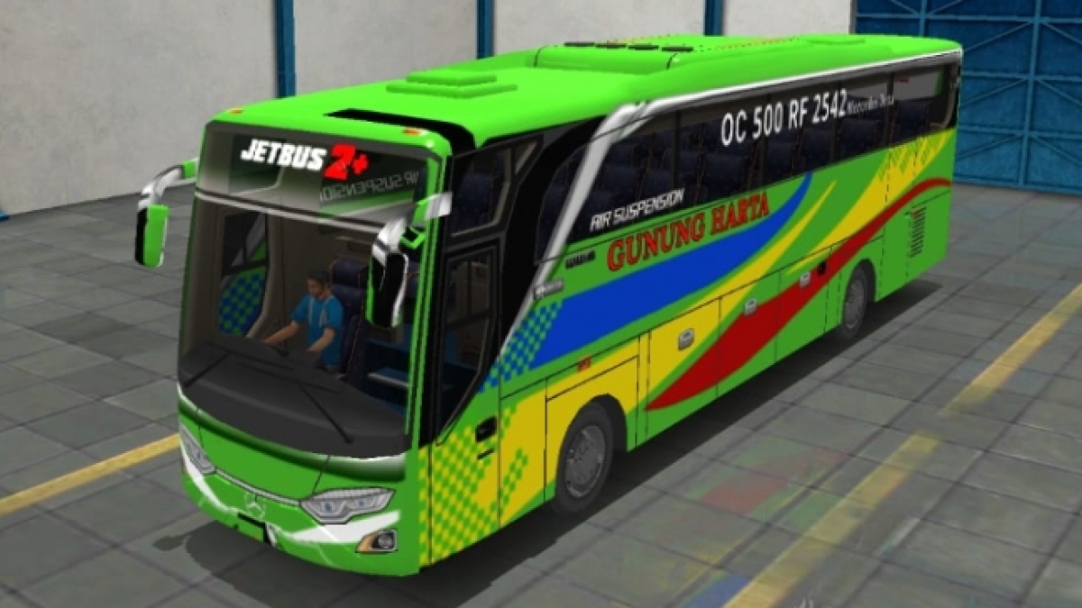 7 MOD Bus Simulator Indonesia, Livery Full Strobo Tinggal Pakai