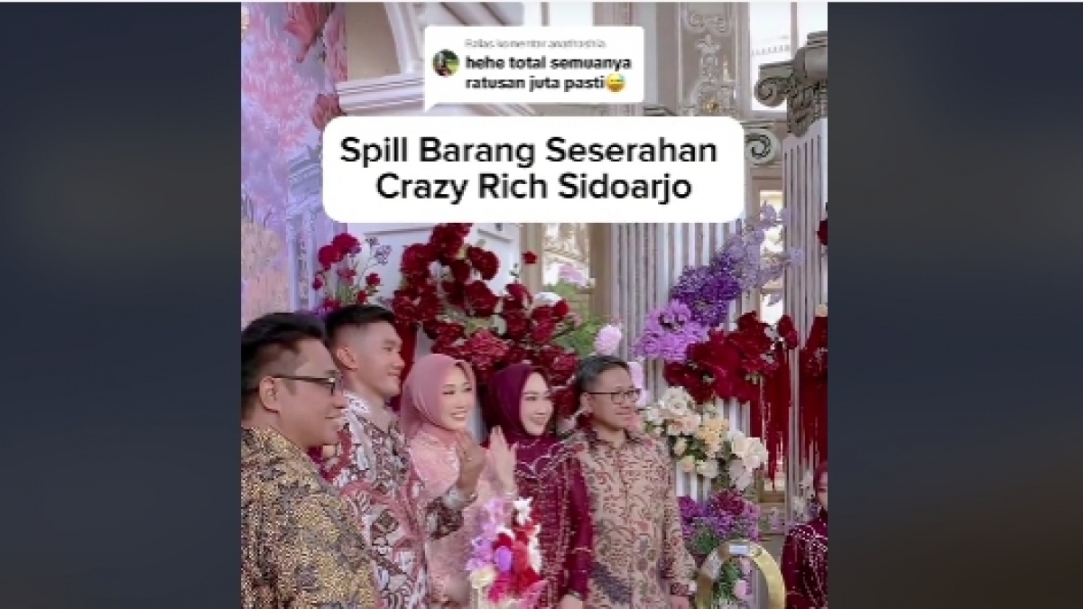Viral Isi Seserahan Lamaran Sultan Sidoarjo Bertabur Barang Branded, Netizen: Ini yang Katanya Acara Sederhana?
