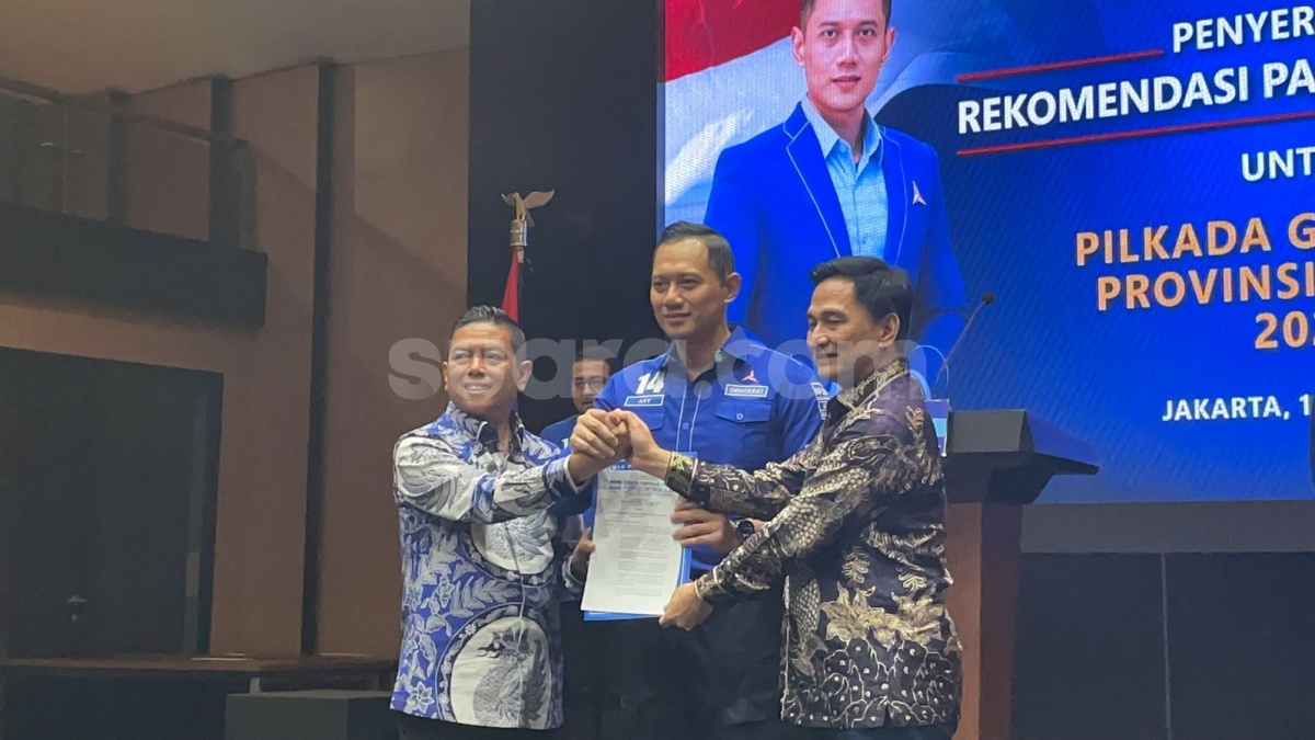 Resmi! AHY Beri SK Tanda Demokrat Dukung Andra Soni-Dimyati di Pilgub Banten