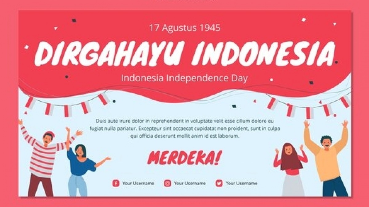 GRATIS! 40 Desain Background Banner HUT ke-79 RI, Download dan Edit Sekarang!